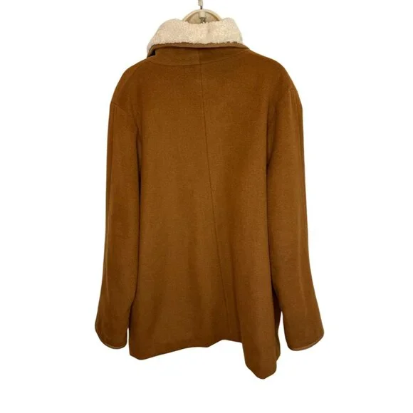 Emerson Frye Orchard Coat Camel Wool Cashmere Quiet Luxury - Size XL - Picture 7 of 8